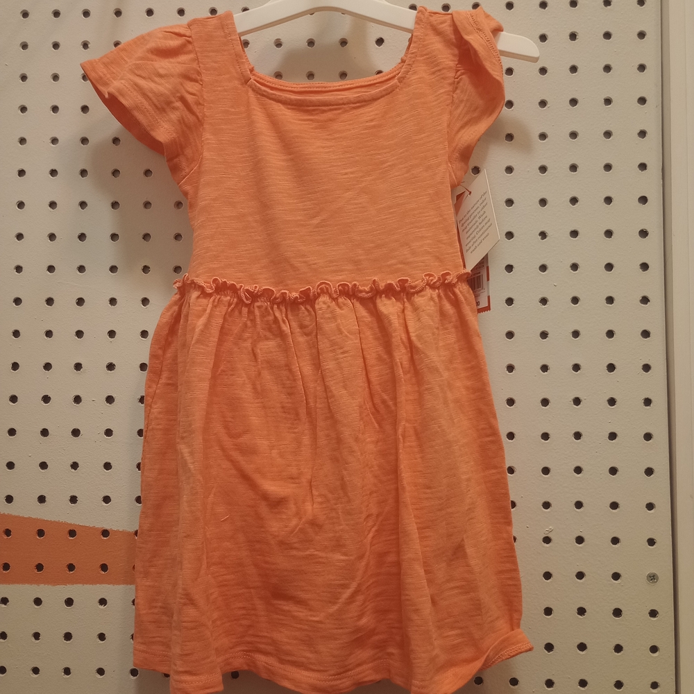 Cat & Jack Vibrant Orange Casual Dress